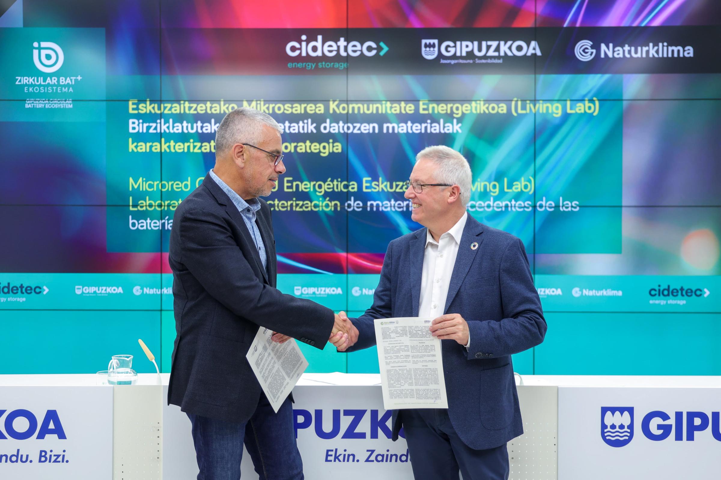 Gipuzkoak trantsizio energetikoa bizkortzen du bateria-proiektu berritzaileekin Eskuzaitzetan