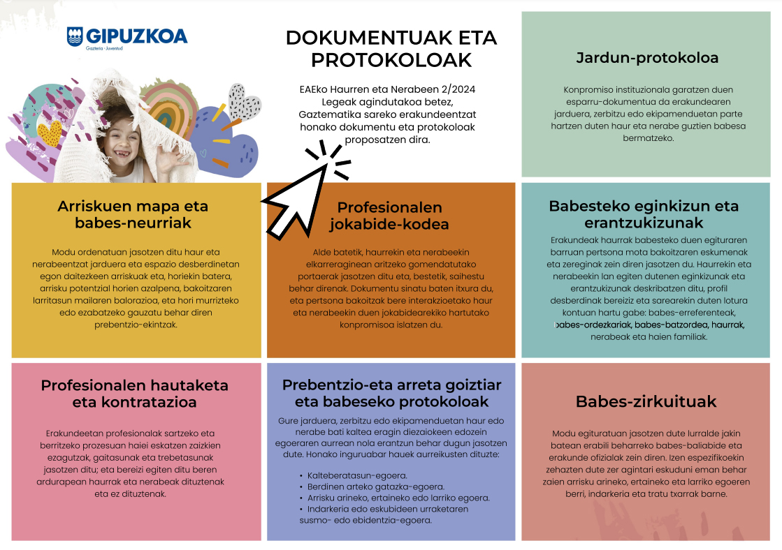 Tratu onak: Dokumentu eta protokoloak aisia hezigarria