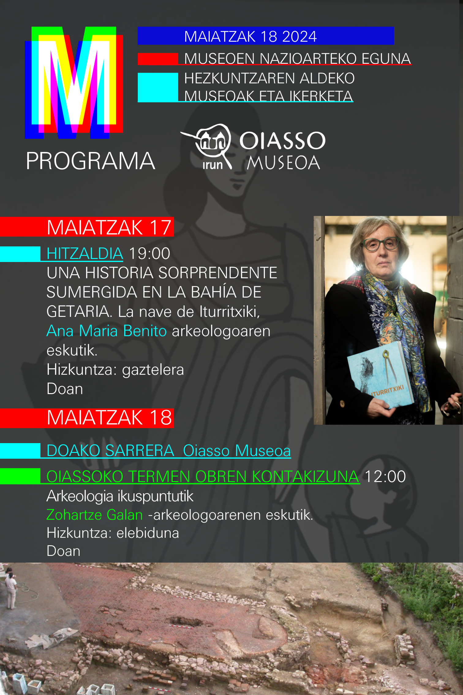 El museo Oiasso celebra el Día Internacional de los Museos con un ambicioso programa de citas